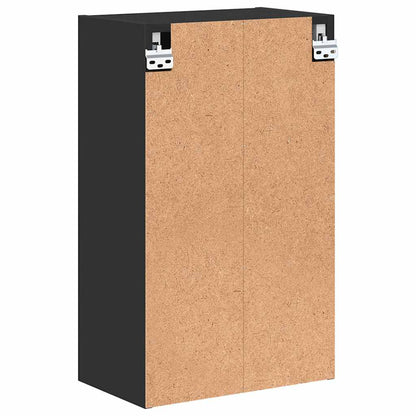 Baderomsskap Veggmontert Svart 39 x 23.5 x 65 cm Konstruert tre