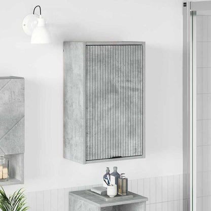 Baderomsskap med dør Betonggrå 39 x 23.5 x 65 cm Konstruert tre