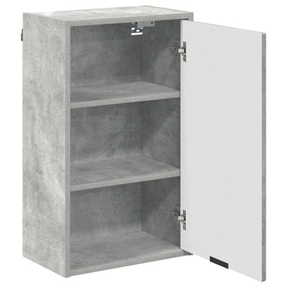 Baderomsskap med dør Betonggrå 39 x 23.5 x 65 cm Konstruert tre