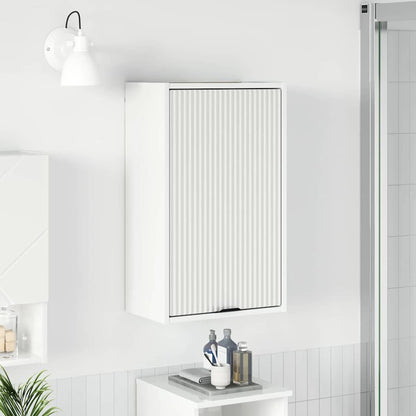 Baderomsskap Høyglans hvit 39 x 23.5 x 65 cm Konstruert tre