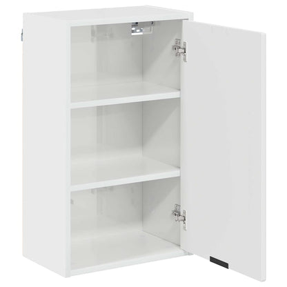Baderomsskap Høyglans hvit 39 x 23.5 x 65 cm Konstruert tre