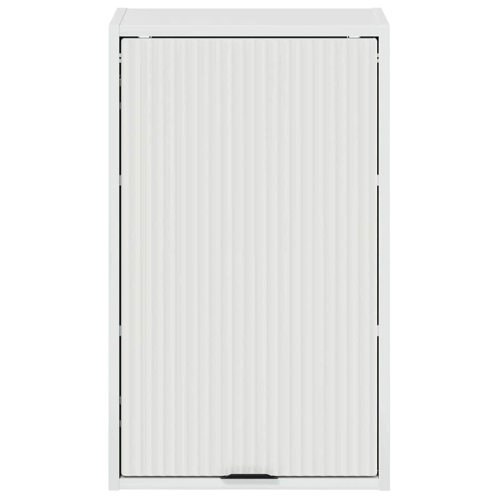 Baderomsskap Høyglans hvit 39 x 23.5 x 65 cm Konstruert tre