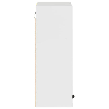Baderomsskap Høyglans hvit 39 x 23.5 x 65 cm Konstruert tre