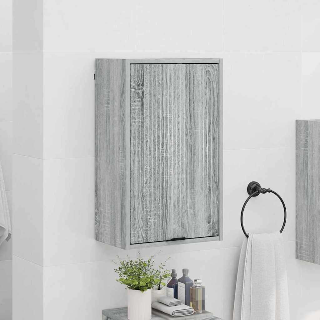 Baderomsskap Grå sonoma 39 x 23.5 x 65 cm Konstruert tre