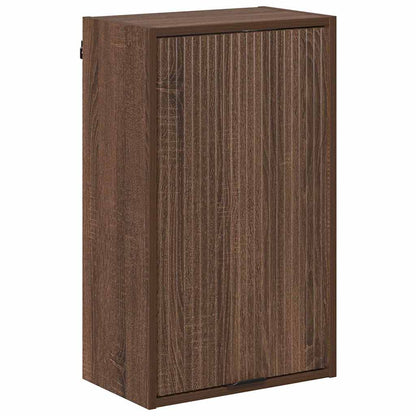 Baderomsskap med dør brun eik 39 x 23.5 x 65 cm Konstruert tre