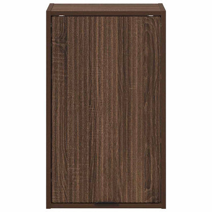 Baderomsskap med dør brun eik 39 x 23.5 x 65 cm Konstruert tre