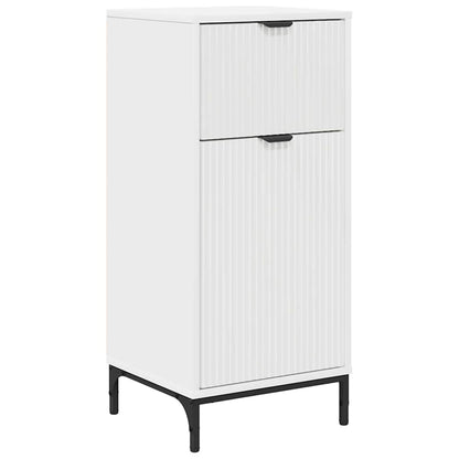 Baderomsskap med skuff Hvit 39.5 x 36 x 88 cm Konstruert tre