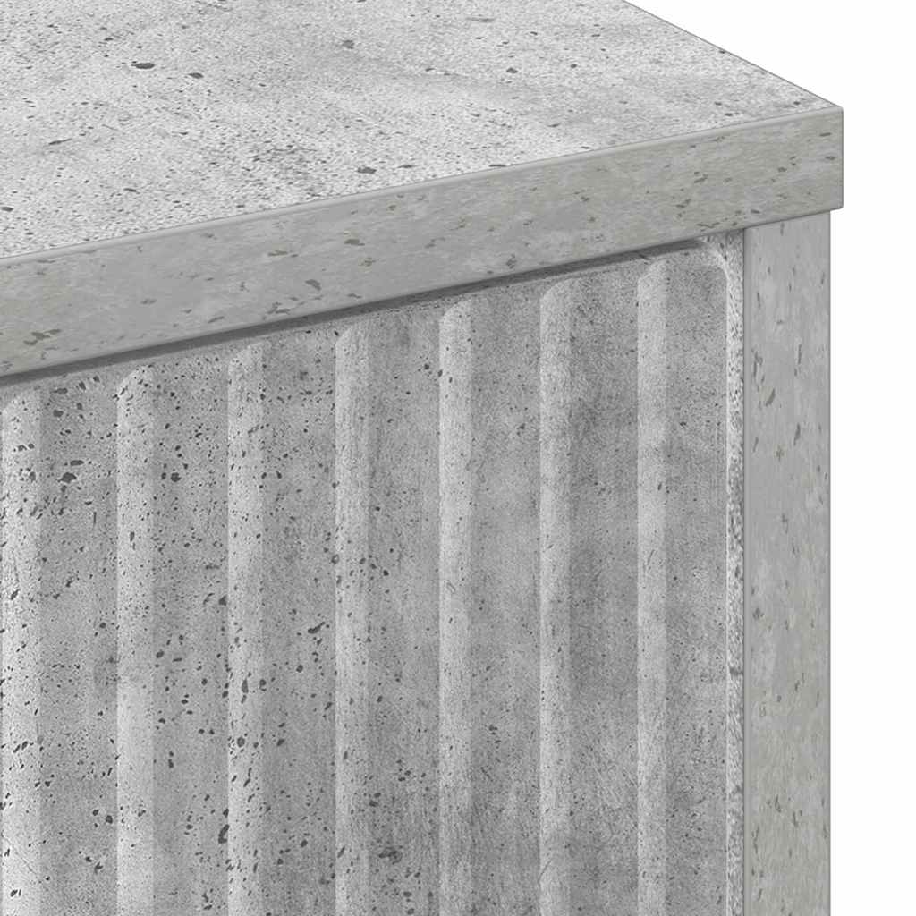 Baderomsskap med dør Betonggrå 39.5 x 36 x 88 cm Konstruert tre