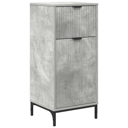Baderomsskap med dør Betonggrå 39.5 x 36 x 88 cm Konstruert tre