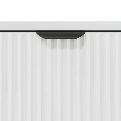 Baderomsskap Høyglans hvit 39.5 x 36 x 88 cm Konstruert tre