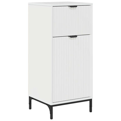 Baderomsskap Høyglans hvit 39.5 x 36 x 88 cm Konstruert tre