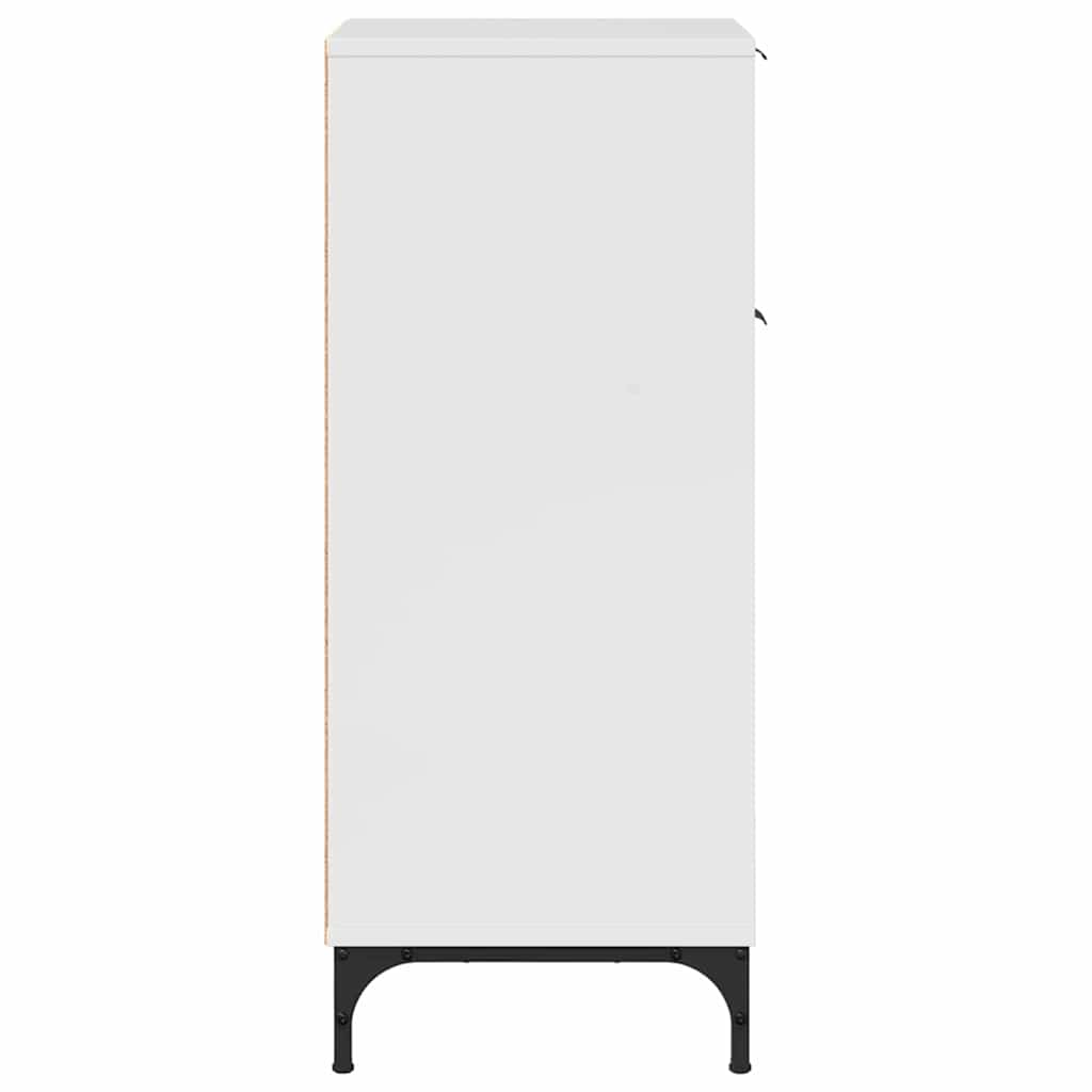 Baderomsskap Høyglans hvit 39.5 x 36 x 88 cm Konstruert tre