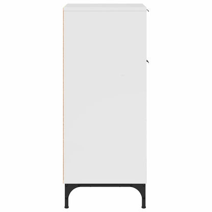 Baderomsskap Høyglans hvit 39.5 x 36 x 88 cm Konstruert tre