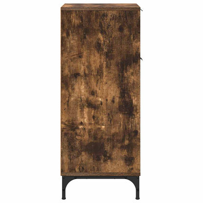 Baderomsskap med dør Røkt eik 39.5 x 36 x 88 cm Konstruert tre