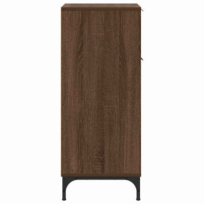 Baderomsskap med dør brun eik 39.5 x 36 x 88 cm Konstruert tre
