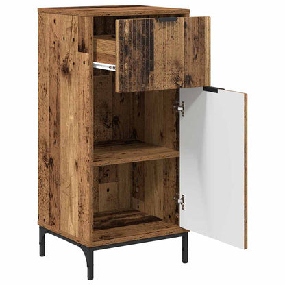 Baderomsskap Gammelt tre 39.5 x 36 x 88 cm Konstruert tre