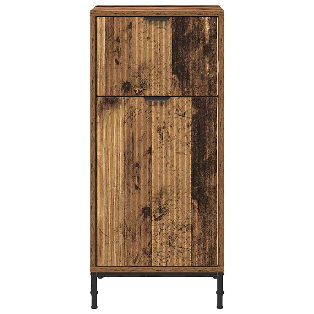 Baderomsskap Gammelt tre 39.5 x 36 x 88 cm Konstruert tre