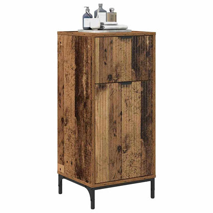 Baderomsskap Gammelt tre 39.5 x 36 x 88 cm Konstruert tre