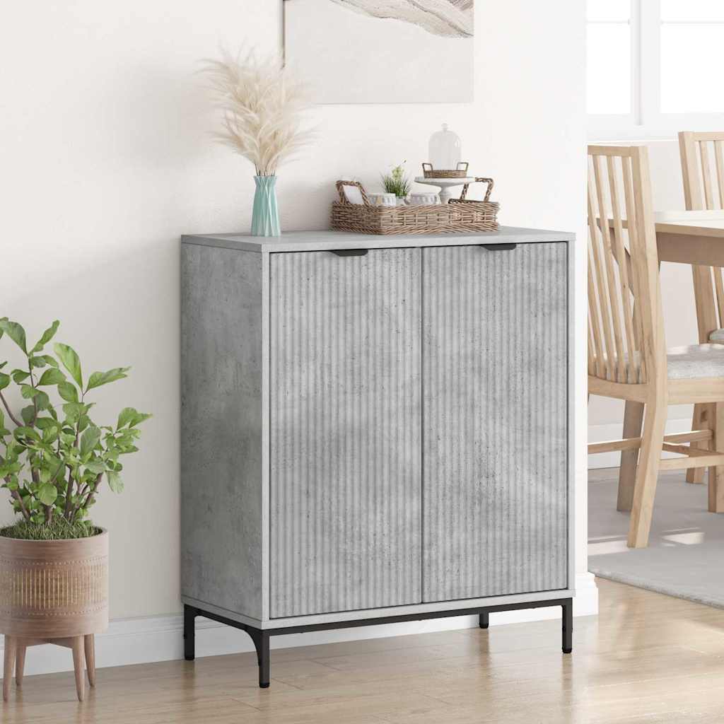 Serviesskap Betonggrå 69,5 x 33 x 82 cm Konstruert tre