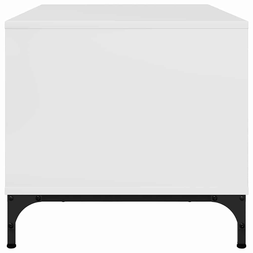 Salongbord Sofabord Høyglans Hvit 90 x 49 x 46 cm