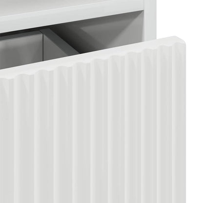 Nattbord Sengbord Høyglans Hvit Nattbordskap 49 x 36 x 61 cm