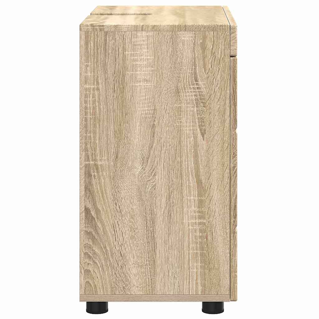 Bad vaskeskap med dør Sonoma eik 60 x 34 x 63 cm Konstruert tre