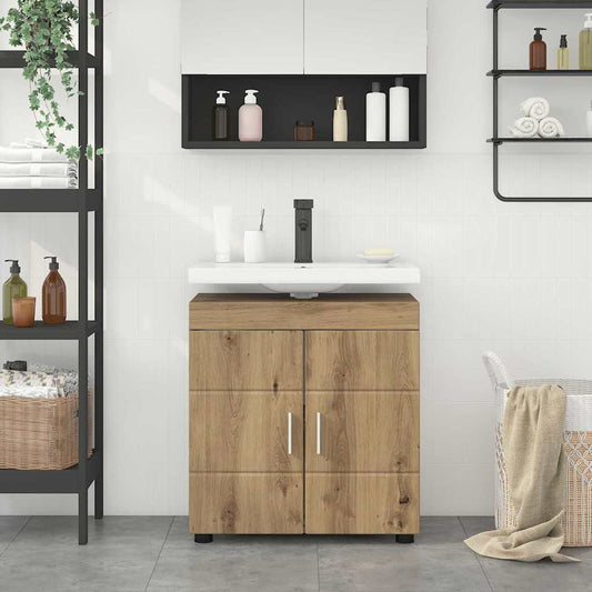Bad vaskeskap artisan eik 60 x 34 x 63 cm Konstruert tre