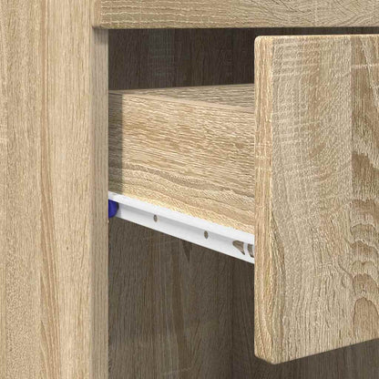 Baderomsskap Sonoma eik 37 x 31.5 x 82 cm Konstruert tre