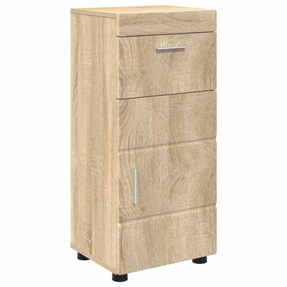 Baderomsskap Sonoma eik 37 x 31.5 x 82 cm Konstruert tre