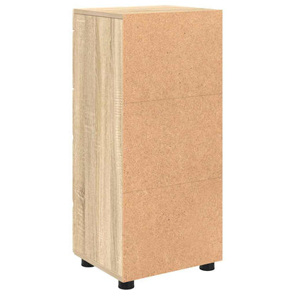 Baderomsskap Sonoma eik 37 x 31.5 x 82 cm Konstruert tre
