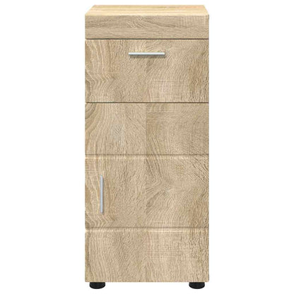 Baderomsskap Sonoma eik 37 x 31.5 x 82 cm Konstruert tre