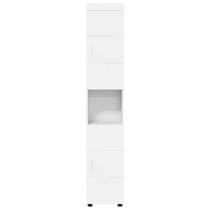 Baderomsskap TULUM Hvit 37 x 31.5 x 203 cm Konstruert tre