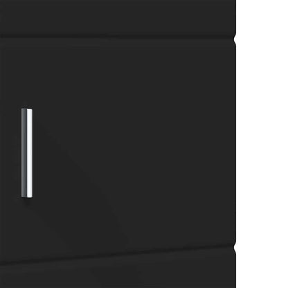 Baderomsskap TULUM Svart 37 x 31.5 x 203 cm Konstruert tre