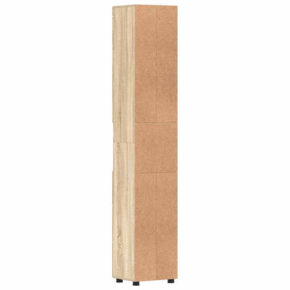 Baderomsskap TULUM Sonoma eik 37 x 31.5 x 203 cm Konstruert tre