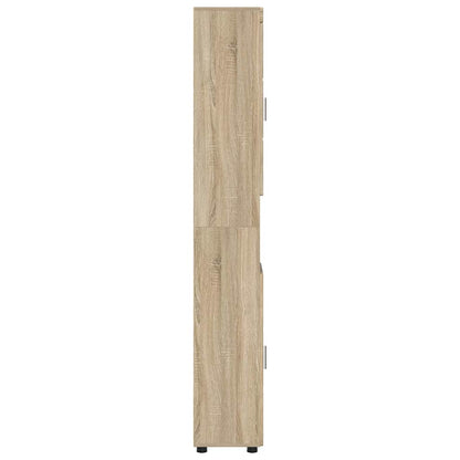 Baderomsskap TULUM Sonoma eik 37 x 31.5 x 203 cm Konstruert tre