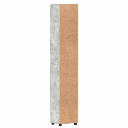 Baderomsskap TULUM Betonggrå 37 x 31.5 x 203 cm Konstruert tre