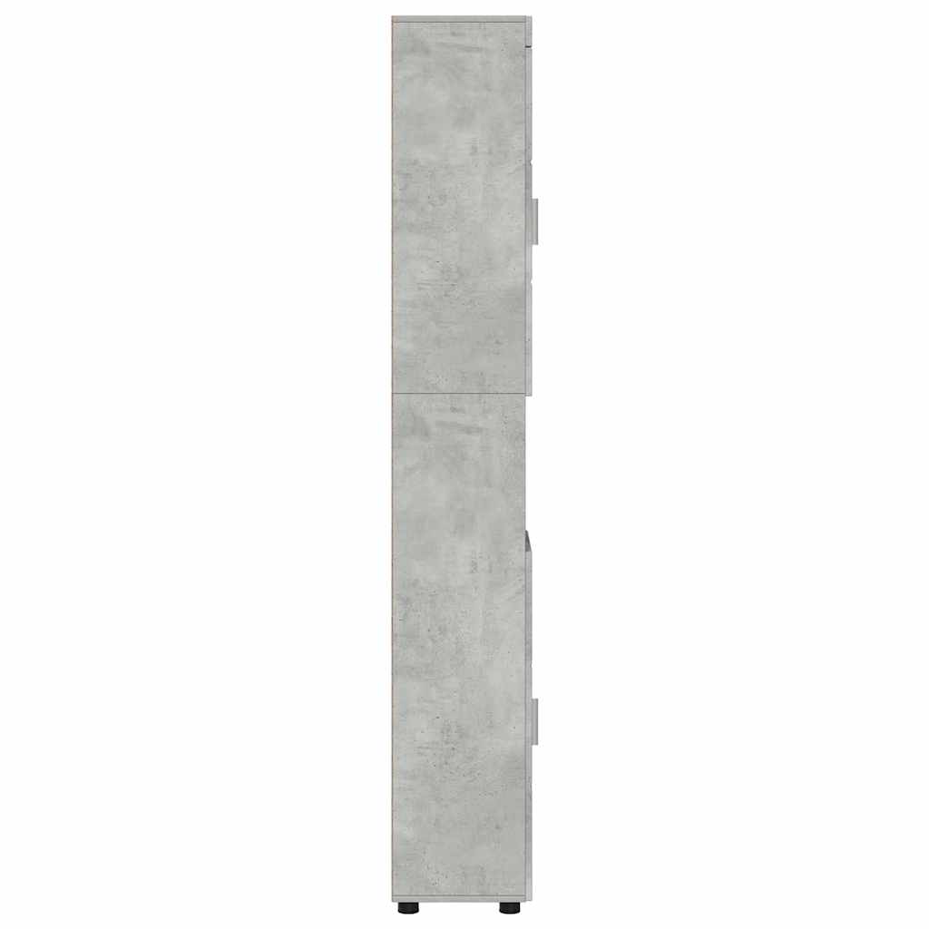 Baderomsskap TULUM Betonggrå 37 x 31.5 x 203 cm Konstruert tre