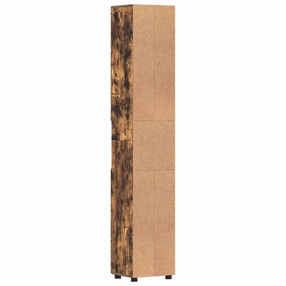 Baderomsskap TULUM Røkt eik 37 x 31.5 x 203 cm Konstruert tre