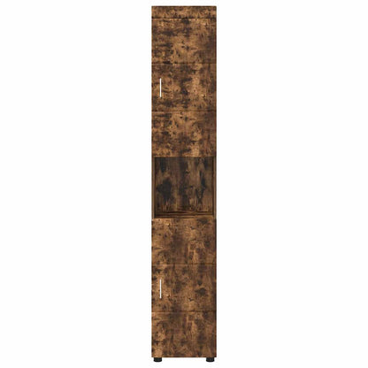 Baderomsskap TULUM Røkt eik 37 x 31.5 x 203 cm Konstruert tre