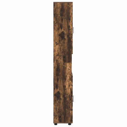 Baderomsskap TULUM Røkt eik 37 x 31.5 x 203 cm Konstruert tre