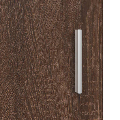 Baderomsskap TULUM brun eik 37 x 31.5 x 203 cm Konstruert tre