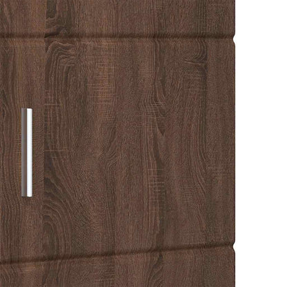 Baderomsskap TULUM brun eik 37 x 31.5 x 203 cm Konstruert tre