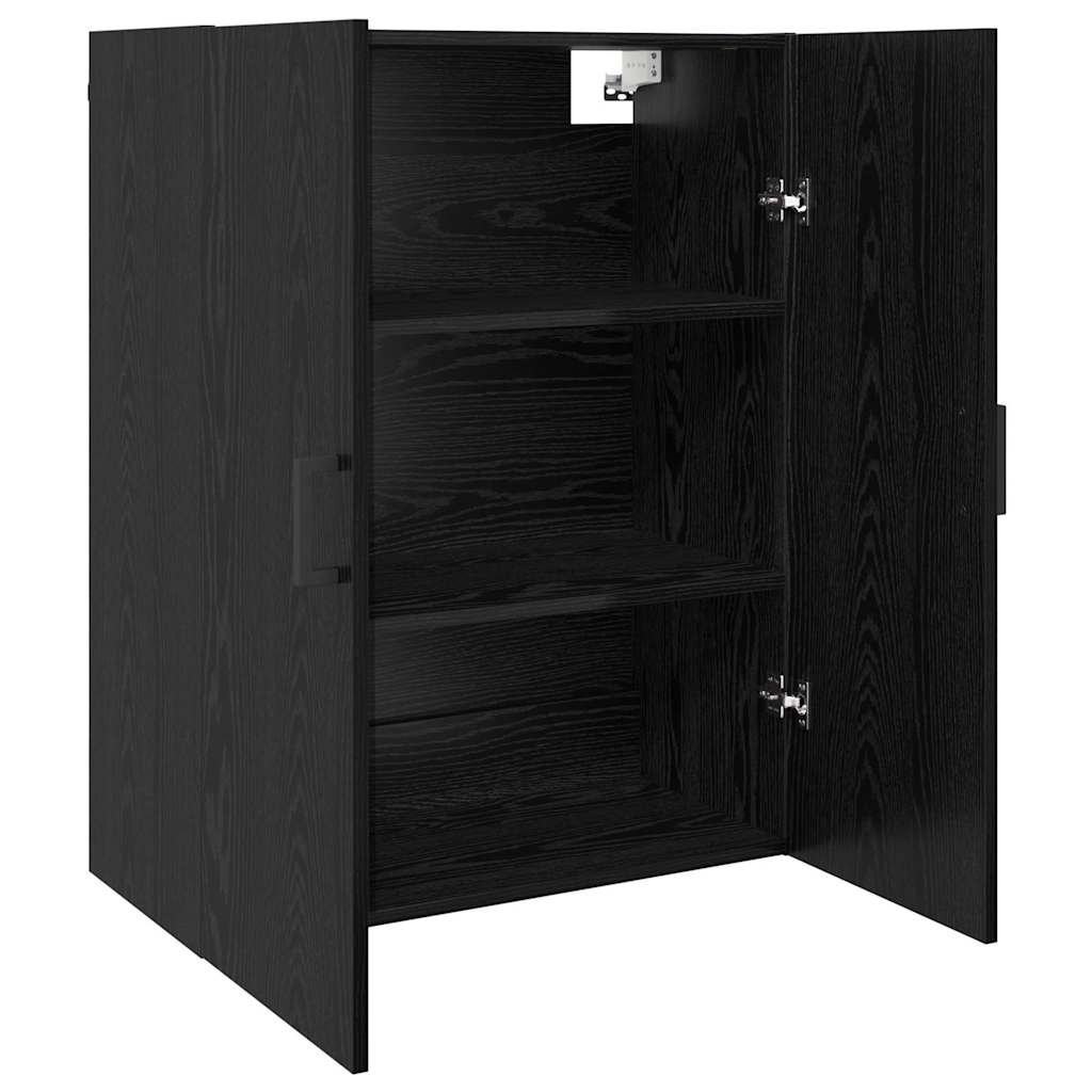 Veggskap Svart Eik 2 stk 69.5 x 34 x 90 cm