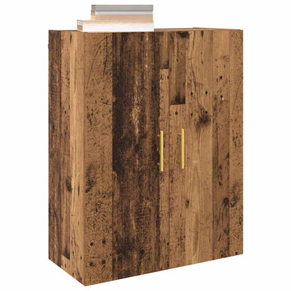 Veggskap Gammelt Tre 2 stk 69.5 x 34 x 90 cm