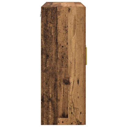 Veggskap Gammelt Tre 2 stk 69.5 x 34 x 90 cm