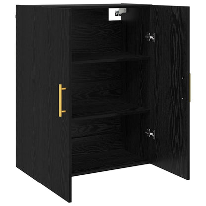 Veggskap Svart Eik 2 stk 69.5 x 34 x 90 cm