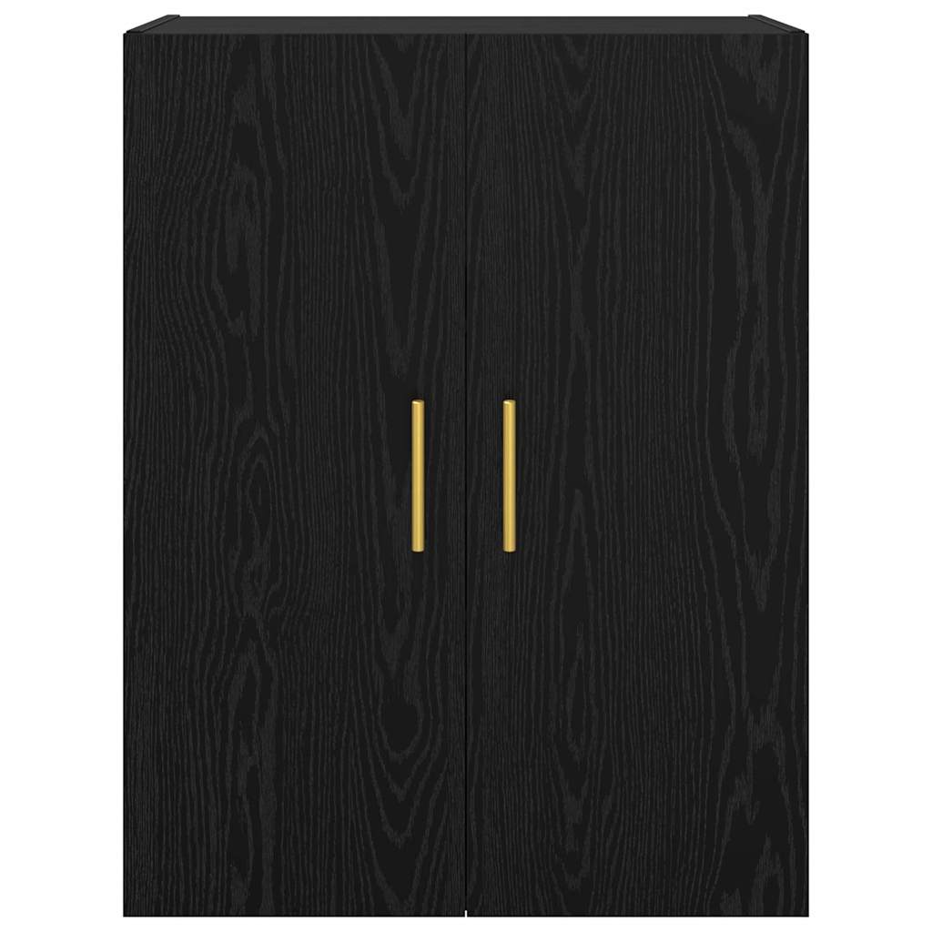 Veggskap Svart Eik 2 stk 69.5 x 34 x 90 cm