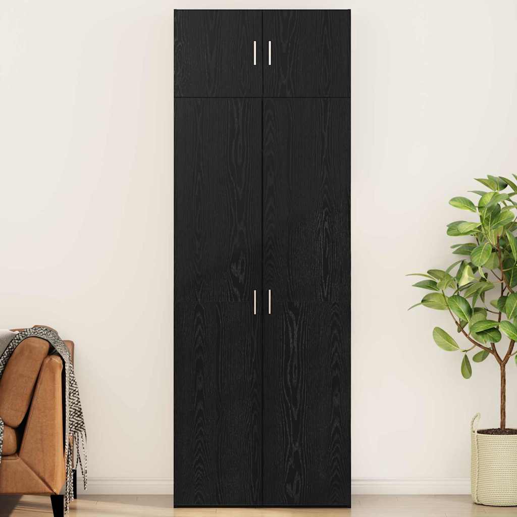 Skap Svart Eik 80 x 41 x 225 cm