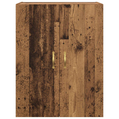 Vegghengt skap Veggmontert 2 pcs Gammelt tre 69,5 x 34 x 90 cm
