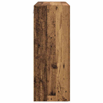 Veggskap Gammelt Tre 2 stk 69.5 x 34 x 90 cm